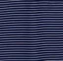 Horizon Navy Stripes Semi-Spread Dress Collar Polo