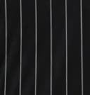 White Black Lines Semi-Spread Dress Collar Polo