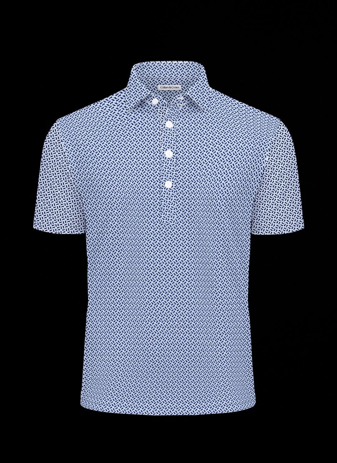 Slate Hook Semi-Spread Dress Collar Polo – View 2