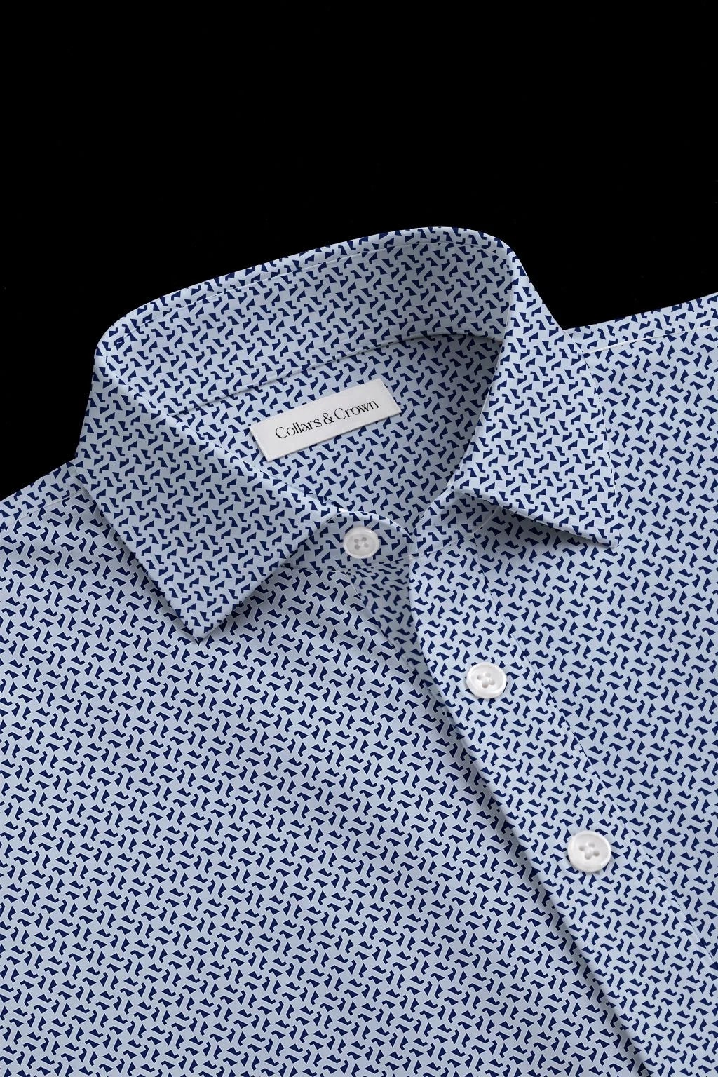 Slate Hook Semi-Spread Dress Collar Polo – View 1