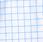 White Sky Grid Semi-Spread Dress Collar Polo